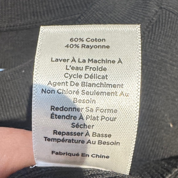 Talbots Black Button-Shoulder Top - Picture 4 of 5